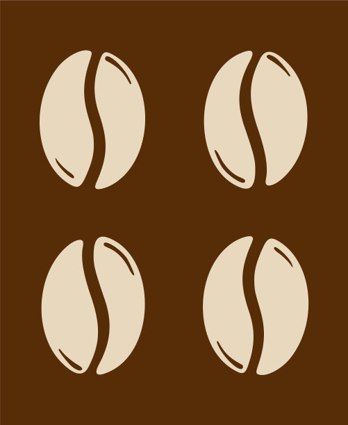 烘培咖啡豆设置咖啡因的标志图片下载