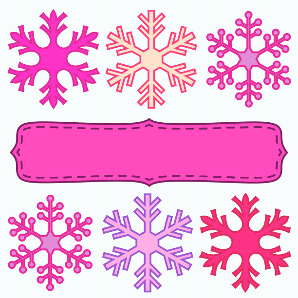 雪花框架图片下载