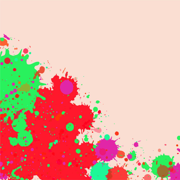 水彩颜料飞溅框图片下载