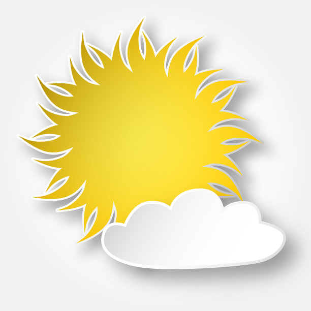 天空中的纸太阳图片下载