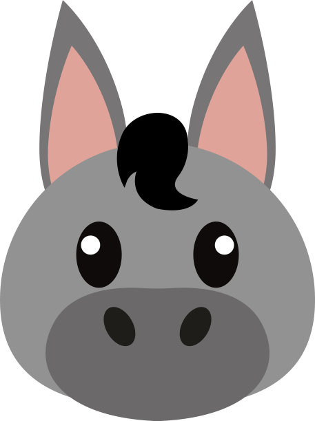 驴头的卡通图片下载