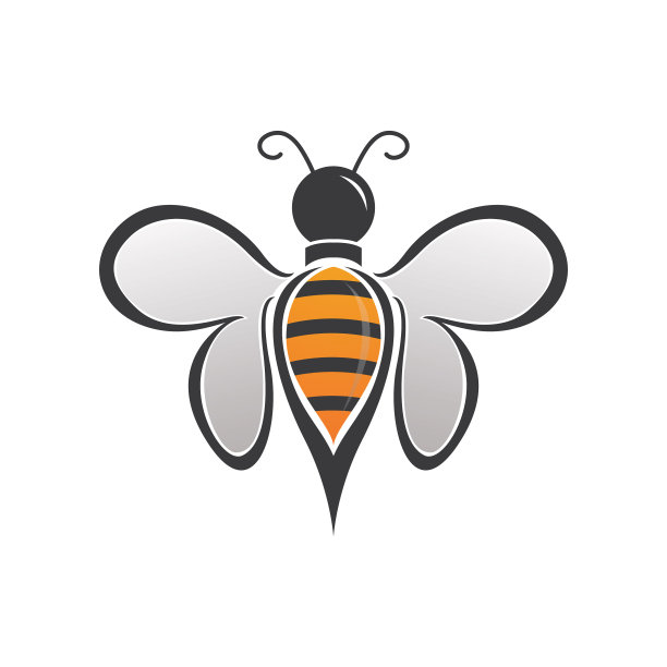 蜜蜂标志模板图标图片下载