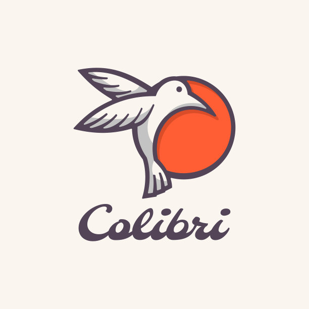 标志鸟简单的吉祥物风格图片下载