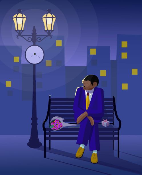 等待你的矢量插图图片下载