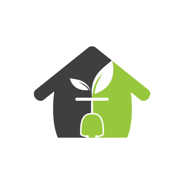 带有听诊器和家居标志的叶子设计图片下载