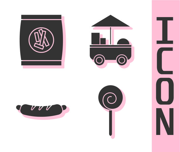 设置棒棒糖硬面包夹饼干热狗图片下载