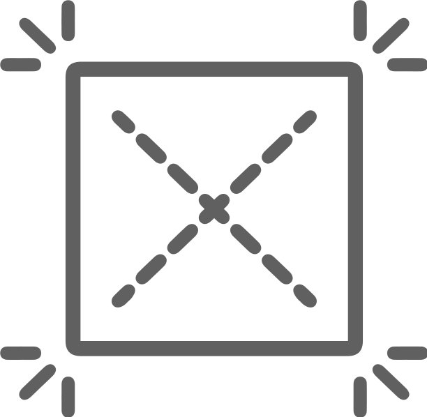 中心网格灰色指南图标图片下载