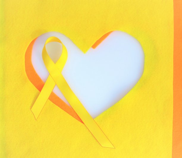 心框黄丝带-意识月:自杀，子宫内膜异位症，军队，消防队员图片下载