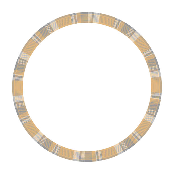 圆形框架复古图案设计模板图片下载