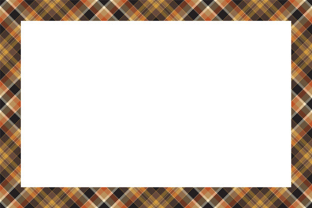 复古框苏格兰边界图案复古图片下载