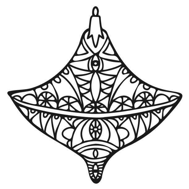 孤立的黑白抽象图片下载