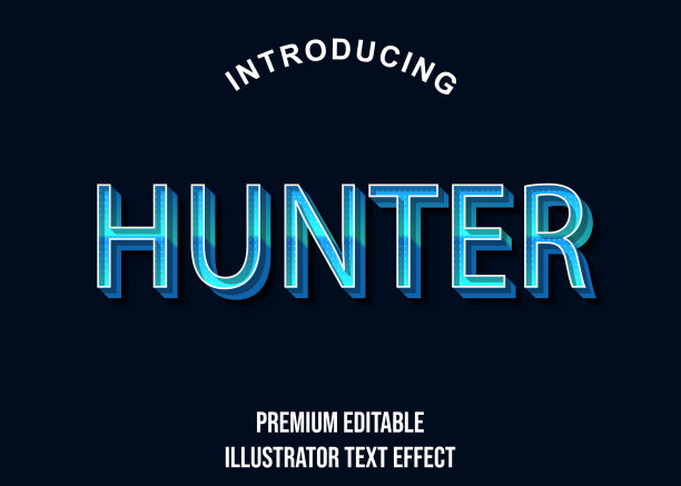 可编辑的文本样式效果排版模板图片下载