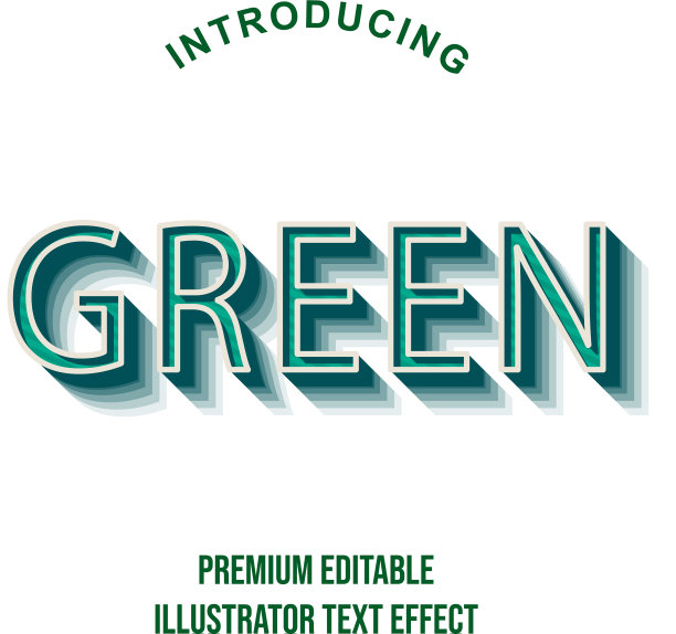 可编辑的文本样式效果排版模板图片下载