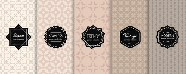 极简几何无缝图案集合图片下载