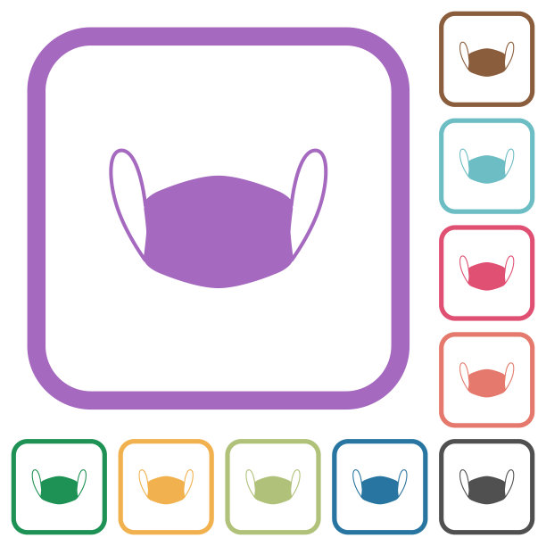 医用口罩简单图标图片下载