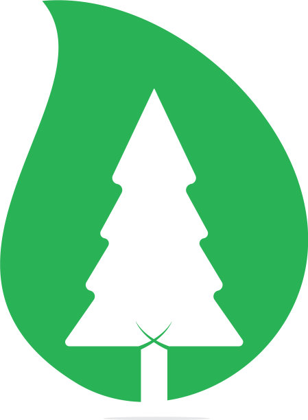松树树标志设计模板图片下载