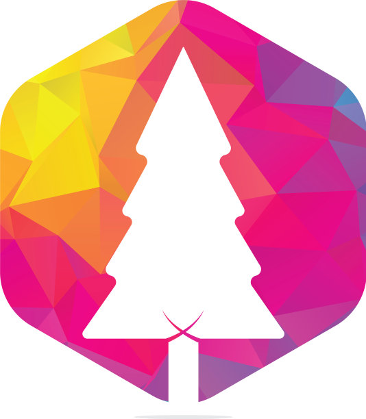 松树树标志设计模板图片下载