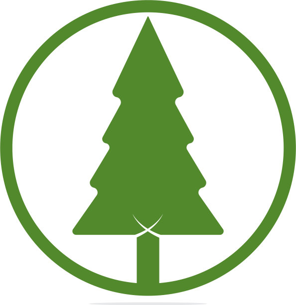 松树树标志设计模板图片下载