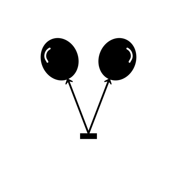 气球图标设计矢量插图图片下载