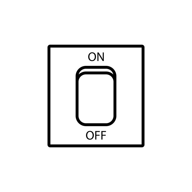 灯开关图标设计矢量模板图片下载