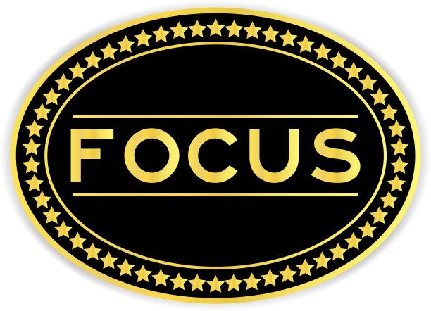 黑色和金色贴纸与字集中图片下载