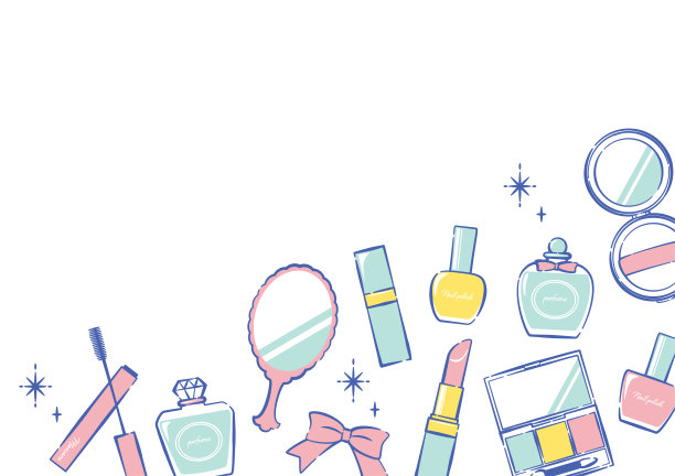 简单的化妆品框架图片下载