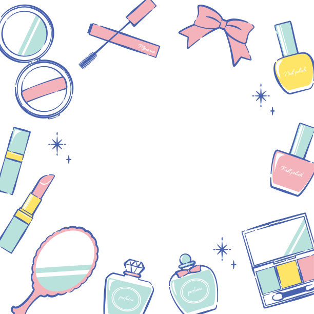 简单的化妆品框架图片下载