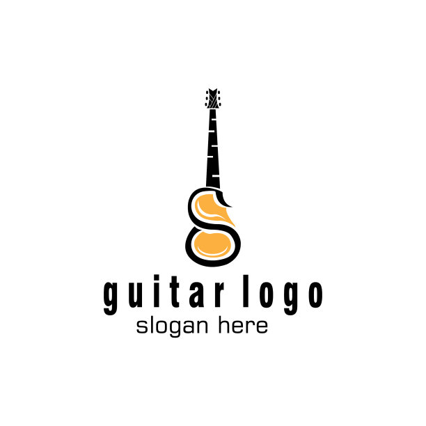 吉他标志音乐初始s设计模板图片下载