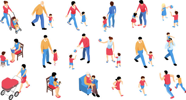 有孩子的成年人图片下载