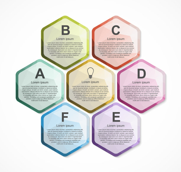 抽象选项信息图形模板图片下载