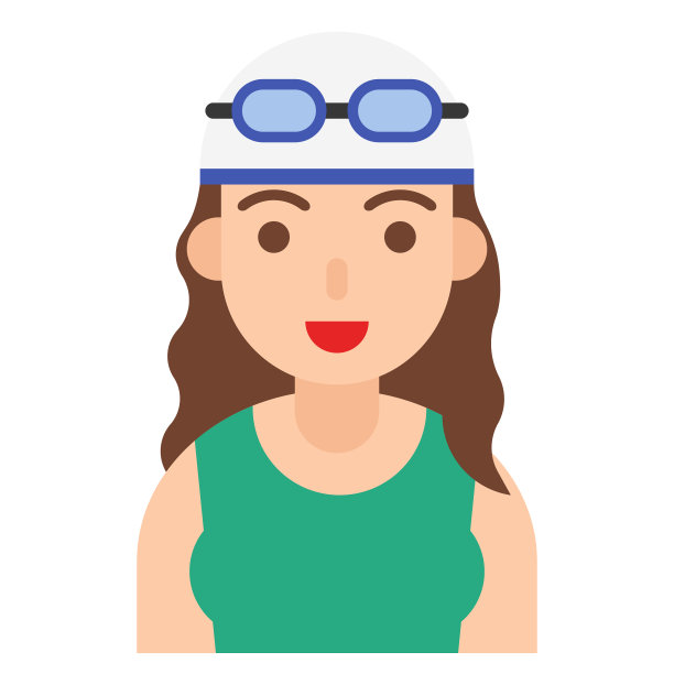 游泳图标职业和工作图片下载