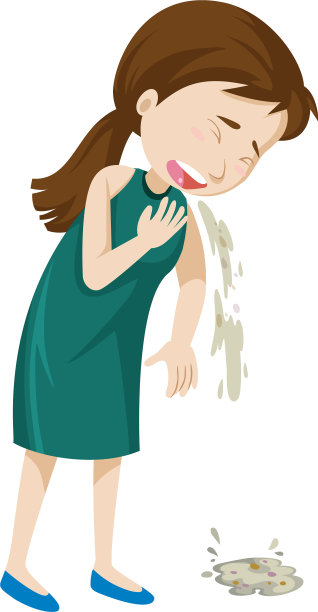 一个女孩独自呕吐图片下载