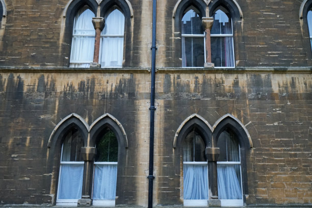 英国牛津大学建筑和街道的外部建筑和设计图片下载