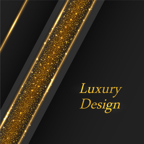 金色奢华的背景上金光闪闪的线条图片下载