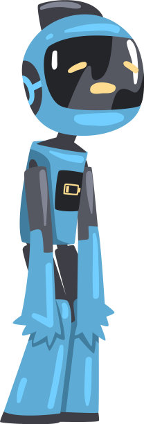 可爱的难过机器人友好的个人机器人图片下载