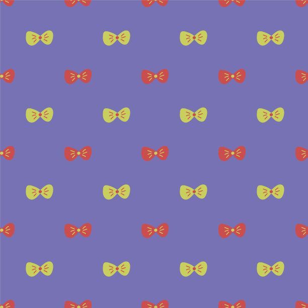 蝴蝶结无缝图案图片下载