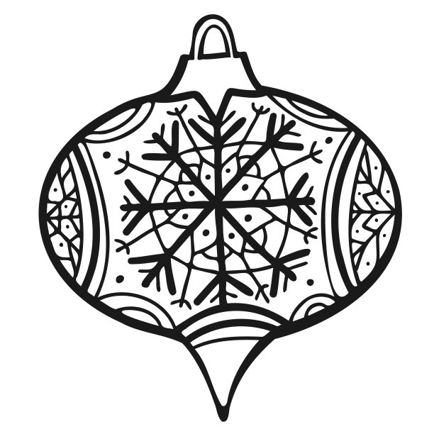 孤立的黑白抽象图片下载