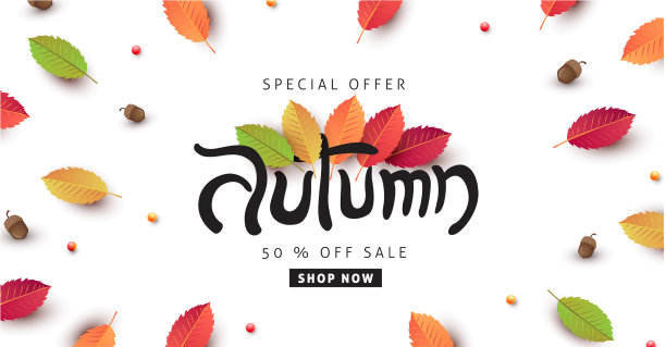 秋天横幅背景图片下载