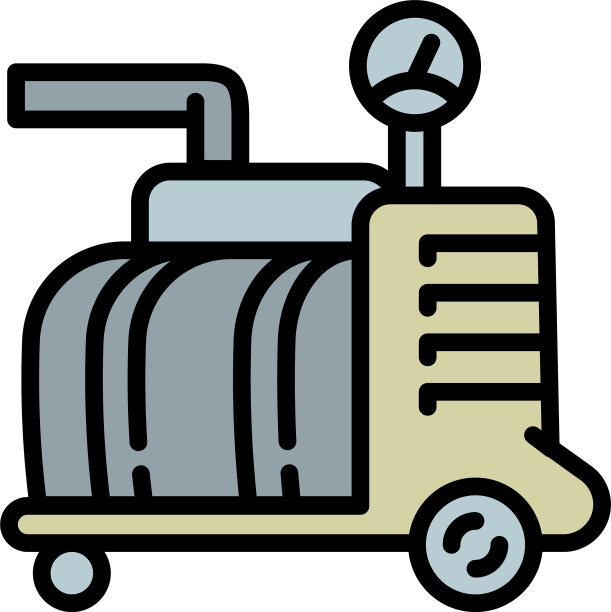 工厂池压缩机图标轮廓风格图片下载