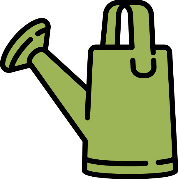 花园喷壶图标轮廓风格图片下载