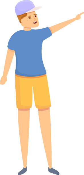 家庭假日微笑男孩图标卡通风格图片下载