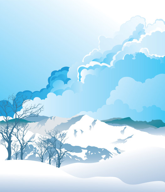 阿尔卑斯山脉的场景素材图片