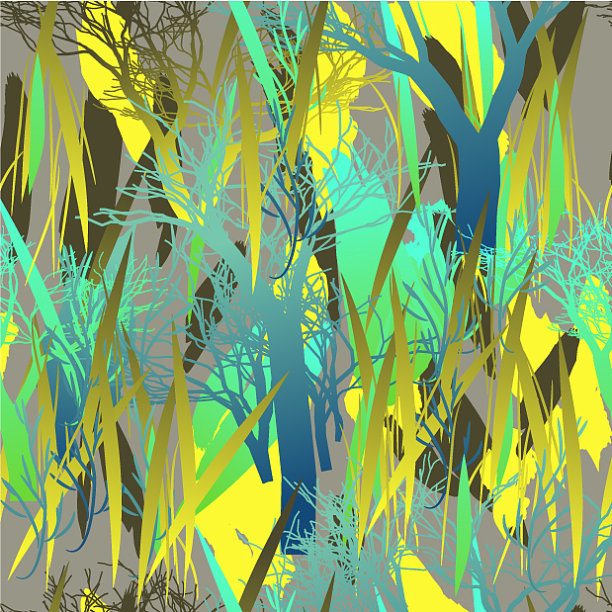 军用伪装纹理与树枝图片下载