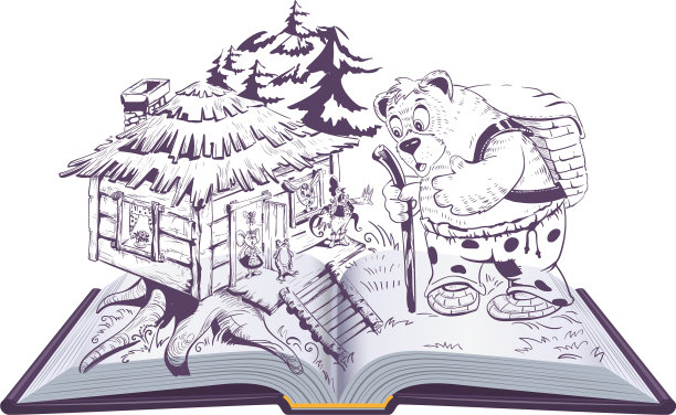 Teremok俄罗斯童话打开书图片下载