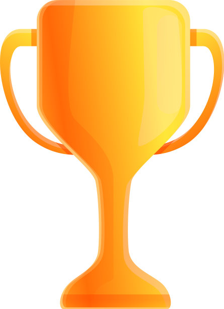 金杯奖金图标卡通风格图片下载