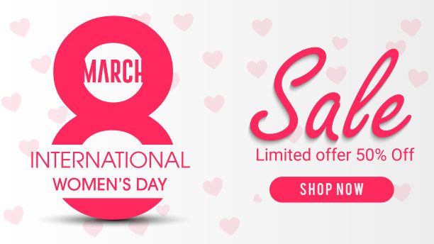 快乐妇女节设计元素。图片下载