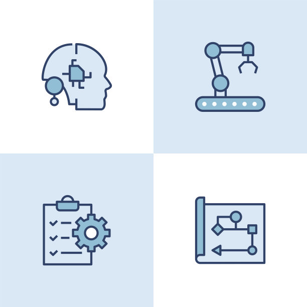 工业4.0多色图标图片下载