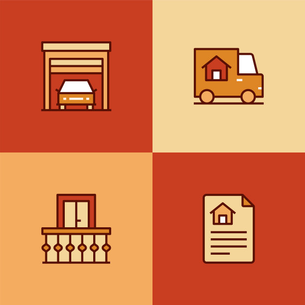 房地产代理多色图标图片下载