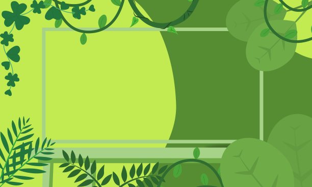 一个美丽的食物背景与框架和绿色环境规划的叶子图片下载