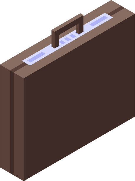 补贴手提箱图标等距样式图片下载